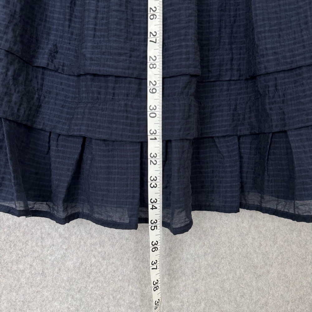 Old Navy Womens Dress Size 2X Blue Tiered Boho V Neck Long Sleeves Flowy NWT - Picture 13 of 15